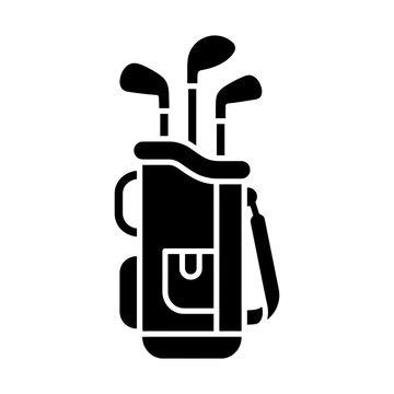 golf bag glyph icon