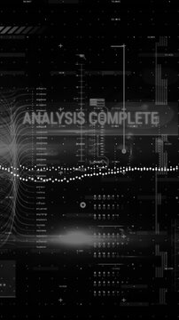 Animation of spots over data processing