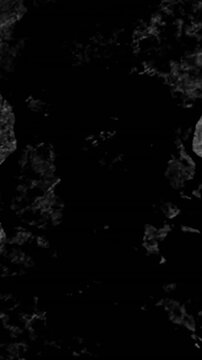 Scratched dark texture with abstract patterns in animation