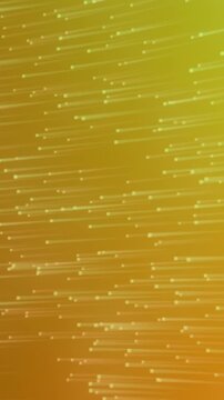 Animation of light spots and trails on yellow background