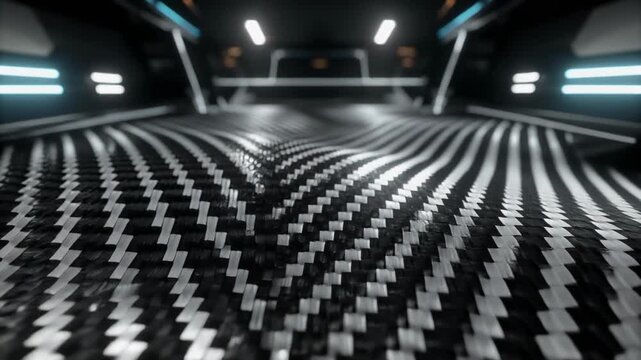 Abstract light tunnel effect with geometric pattern motion blur