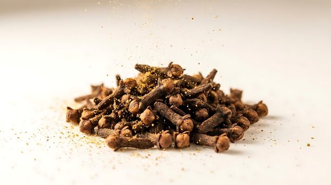 Whole cloves and ground spice powder