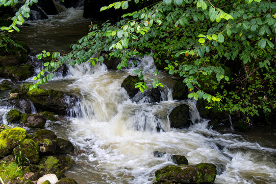 Waterfalls in a small river