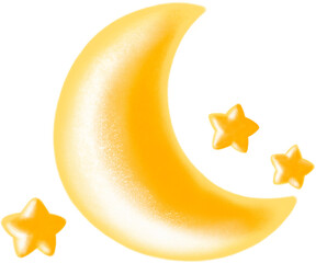 Crescent Moon and Stars © 예지 최