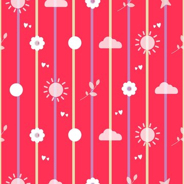 Tropical seamless pattern