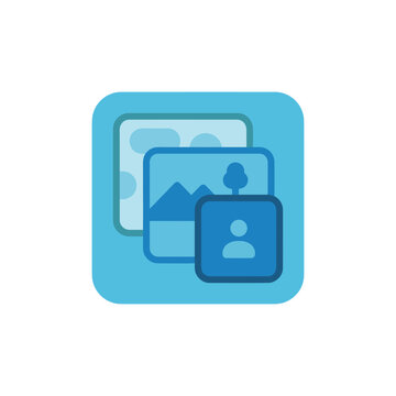 Digital Media Gallery Icon - Photos, Albums, and Profile Images