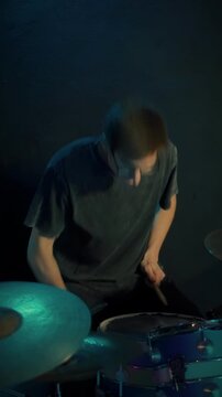 Powerful drum sound achieved with specialized miking methods