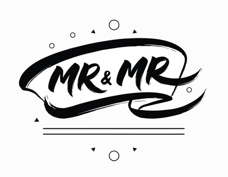 Black and white logo design with MR and MR monogram.