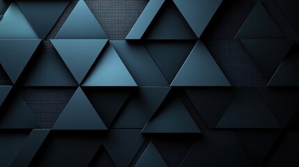 Obraz premium A striking arrangement of dark triangles adds an air of intrigue and modernity