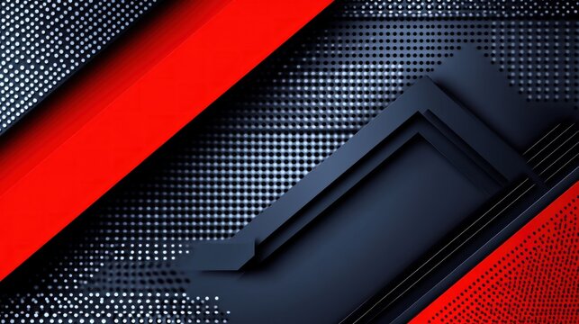 Bold lines and colors intertwine to form a striking abstract design