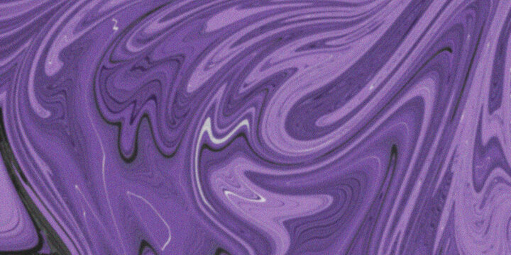 Psychedelic purple marble liquid background featuring dense fluid swirl patterns with subtle white and black accents.