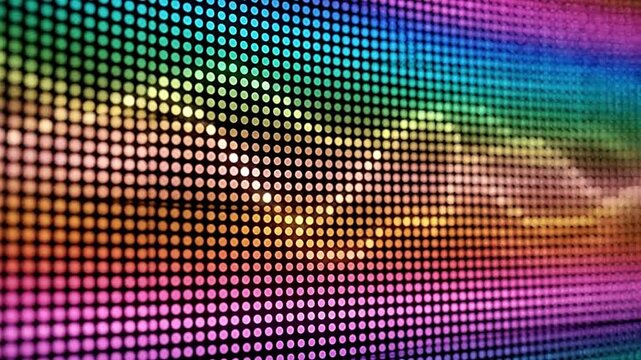 Radiant led lights creating dynamic wave patterns across a digital screen motion graphic video background display
