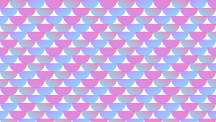 Mermaid scale pattern fantasy cute vibrant pink and blue gradient vector seamless graphic for textile design © Any