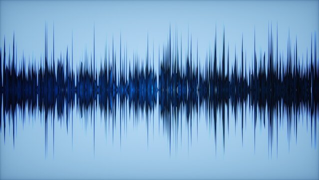 sound sonogram abstract blue background