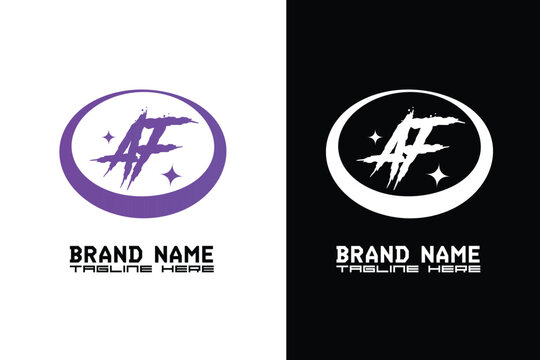 AF letter logo and clothing logo for fashion, streetwear, urban, apparel, y2k
