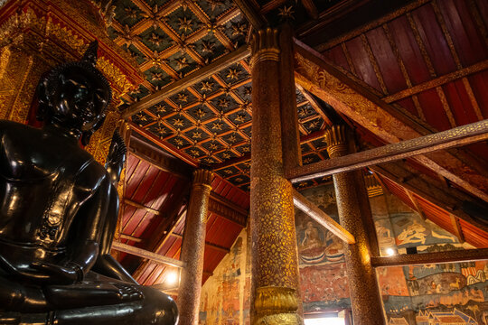 Wat Phumin, Nan Province, showcasing ornate Lanna temple art, golden decoration and sacred Buddhist heritage of Northern Thailand