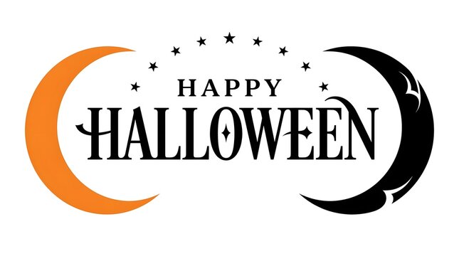 Celebrate the spooky season with this delightful happy halloween typography design perfect for parties cards and festive decorations this october