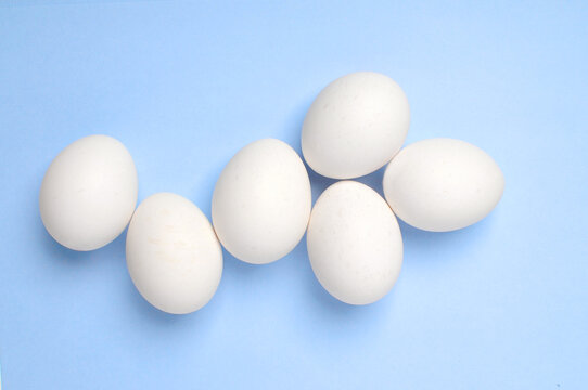Six White British Hen Eggs