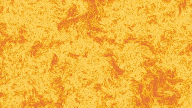 Abstract swirling patterns of bright yellow and orange plasma