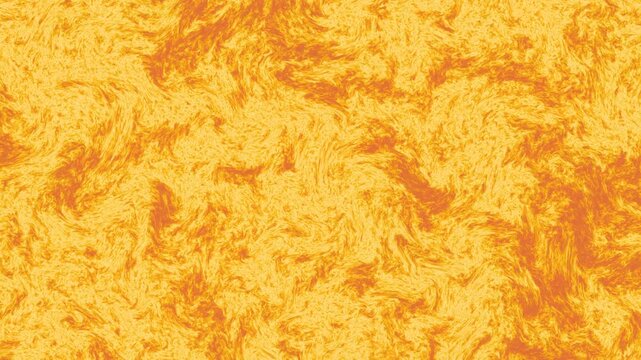 Abstract swirling patterns of bright yellow and orange plasma