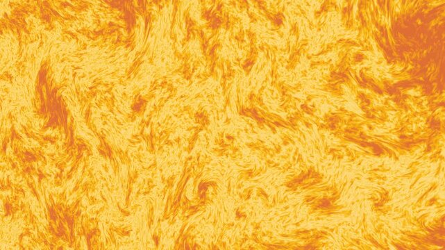 Abstract swirling patterns of bright yellow and orange plasma