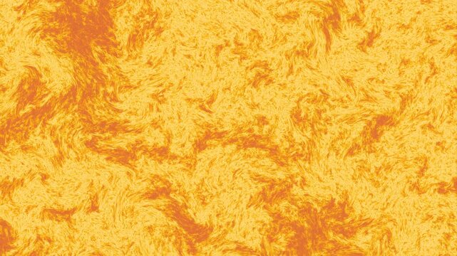 Abstract swirling patterns of bright yellow and orange plasma