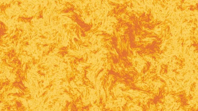 Abstract swirling patterns of bright yellow and orange plasma