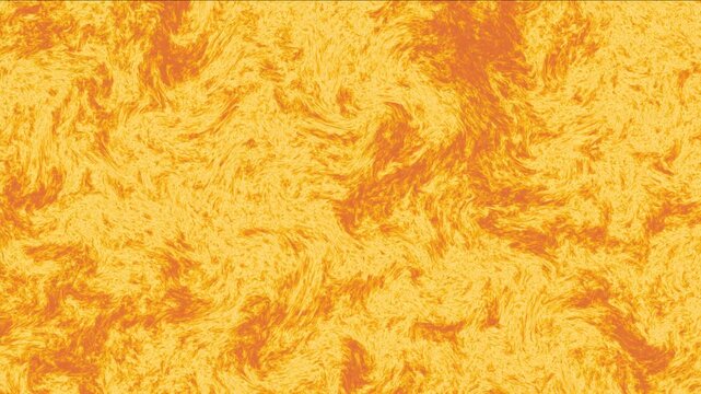 Abstract swirling patterns of bright yellow and orange plasma