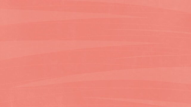 Animated cartoon coral background with soft horizontal brush strokes and subtle layered texture. Warm modern motion backdrop for presentations, social media, titles and graphic design