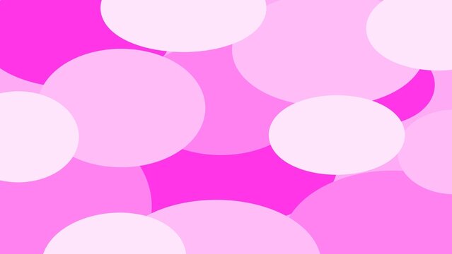 Pink Overlapping Oval Bubble Abstract Background Light Pink Magenta Rounded Cloud Shape Graphic Illustration Digital Art Surface Design Layout
