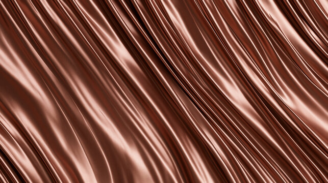 Elegant Bronze Satin Fabric Texture Background