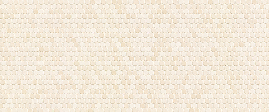 Cream pearl mosaic surface elegant small tile texture