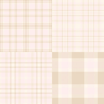 Plaid pack for independent designers and exclusive sewing projects. Vector patterns ideal for garments, scarves, accessories, and digital pattern mockups.