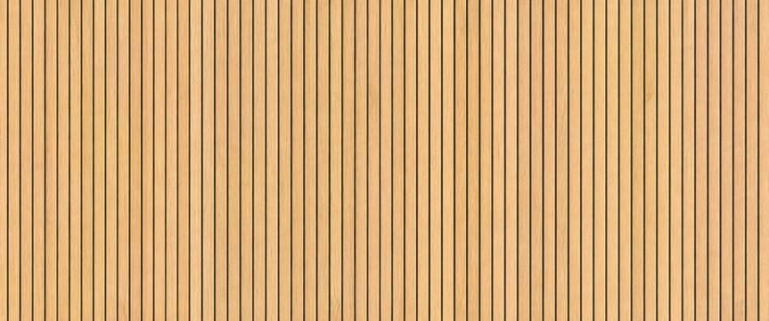 Vertical oak slat surface warm wooden panel texture