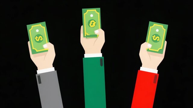 Hands Holding Money Bills Representing Finance Income Investment Savings Banking and Financial Success