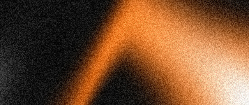 Orange zig zag line glowing gradient background on black noise textured dark header for backdrop, website banner or digital wallpaper design