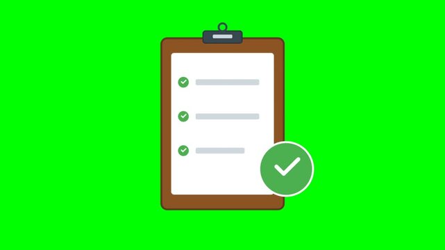 Clipboard with Checklist and Completed Tasks Visual.