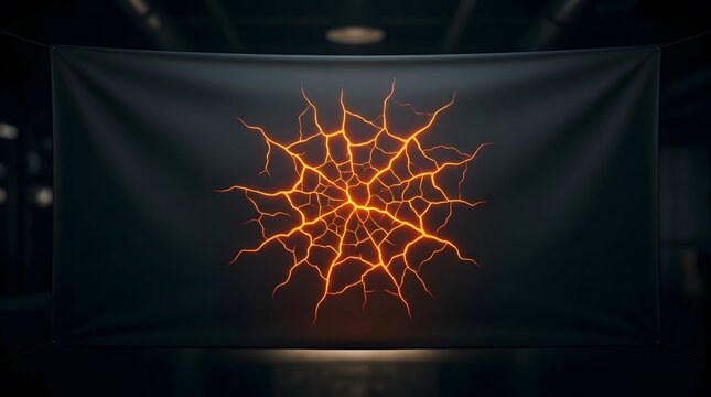 An intricately designed dramatically lit halloween themed abstract art piece evoking a sense of mystery enchantment and the spooky spirit of the season perfect