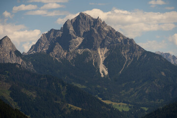 Fototapeta premium Mountain landscape in the Alps near Panchina di Adriana, Dolomites, Italy
