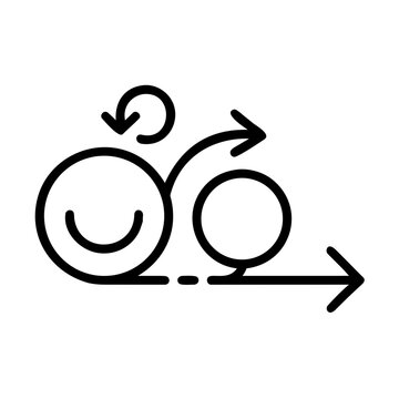 Agile process methodology icon with iterative workflow cycle arrows.