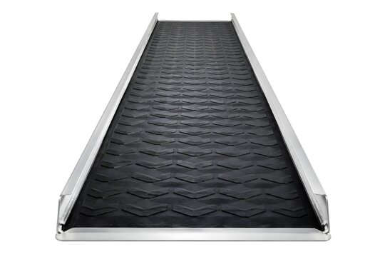 Loading Ramp With Anti Slip Tread Pattern Emphasized Across Full Length Professional Product Photography Display