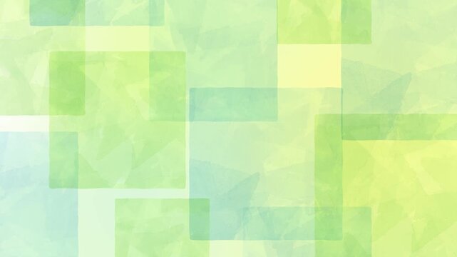 Subtle Slow Hand Drawn Square Background - green and blue