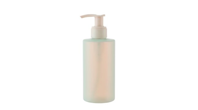 Empty cosmetic container for lotion soap or shampoo, branding design packaging template.