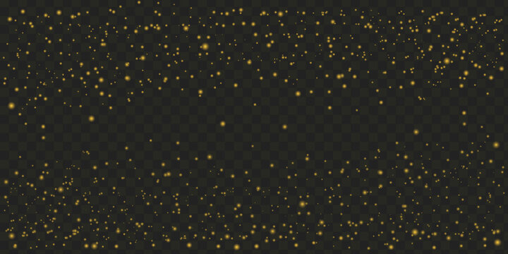 Abstract dark background with scattered golden particles creating a subtle luxury texture and elegant light effect
