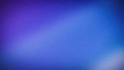 Obraz premium Blue purple and light blue abstract grainy gradient wallpaper background in 4K for tech blur backdrop template