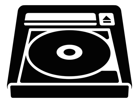 Cd Drive Icon Eject Button Disk Tray Open