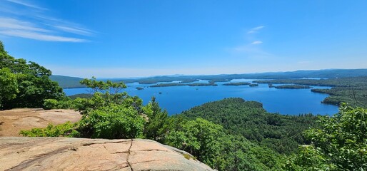 Squam Lake View from West Rattlesnake Mountain, New Hampshire © Noel