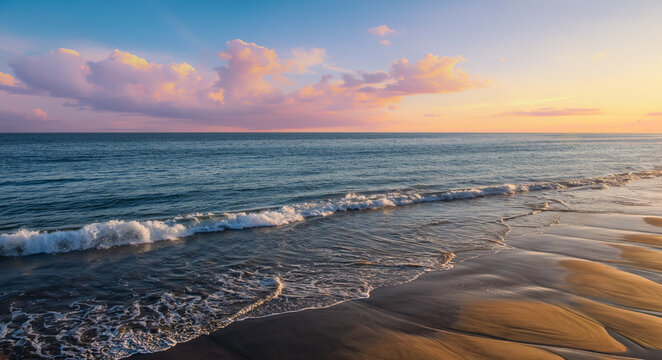 sunset on the beach