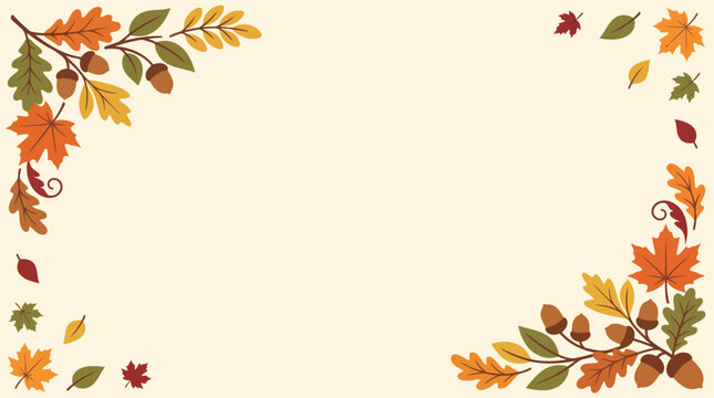 A beautiful autumn fall background featuring vibrant leaves and a thanksgiving theme perfect for seasonal designs and festive celebrations creating a warm and inviting