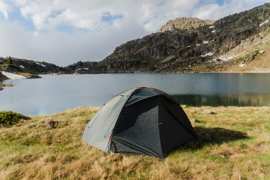 Pyrenees Mountain Lake Campsite